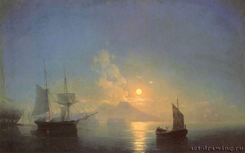 Неаполитанский залив в лунную ночь. 1850 - Bay of Naples in the moonlit night. 1850
121 х 190 смХолст, маслоРомантизм, реализмРоссияФеодосия. Феодосийская картинная галерея им. И. К. Айвазовского